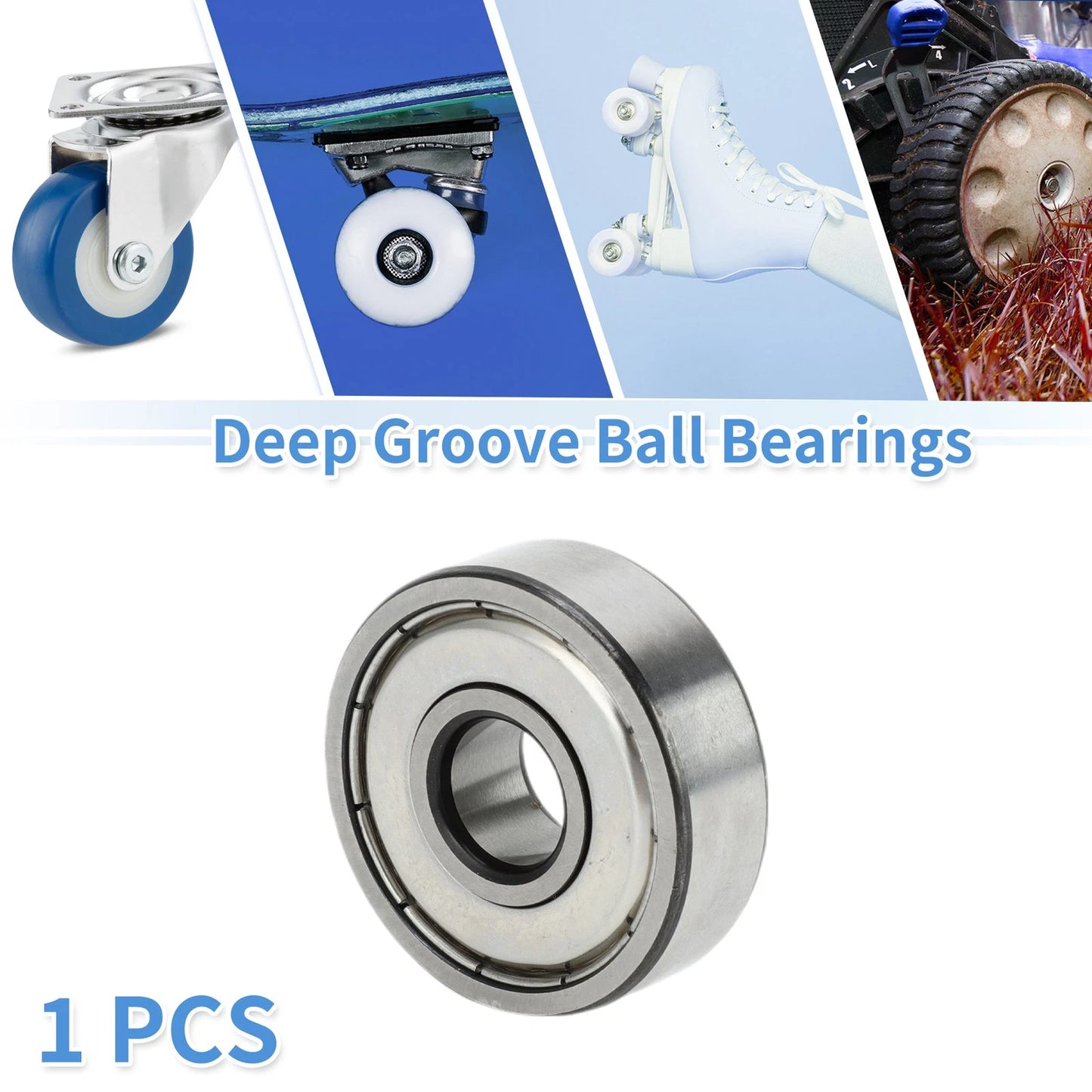 6301ZZ 12x37x12mm Deep Groove Ball Bearings for Scooter Skateboard Wheel