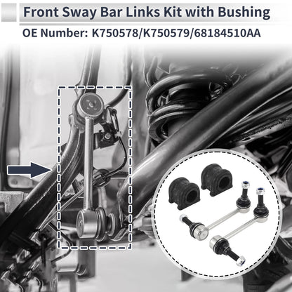 Front Stabilizer Bar Links & Bushings for Jeep Grand Cherokee (1999-2004)