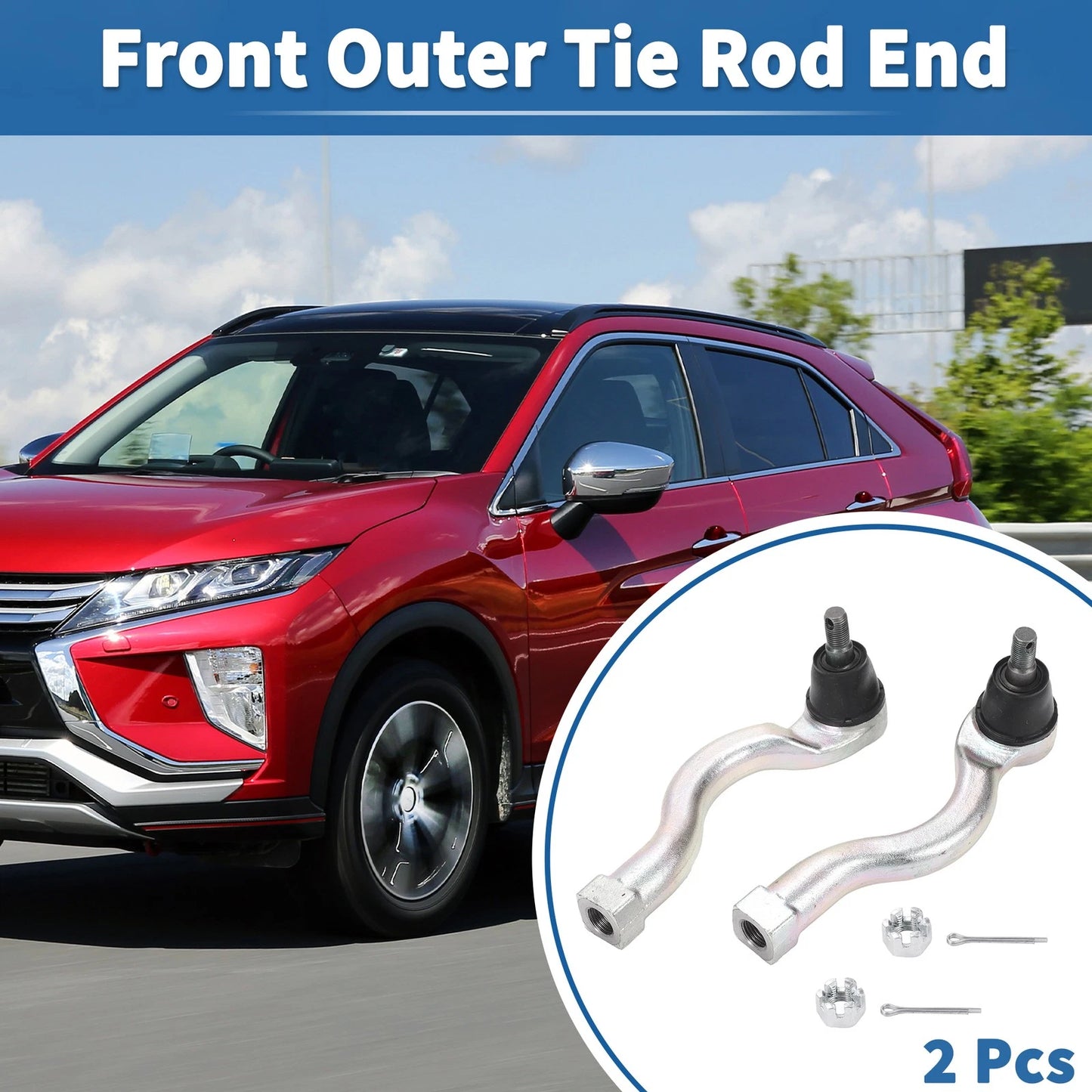 Front Outer Tie Rod Ends for Mitsubishi Montero (2001-2006)