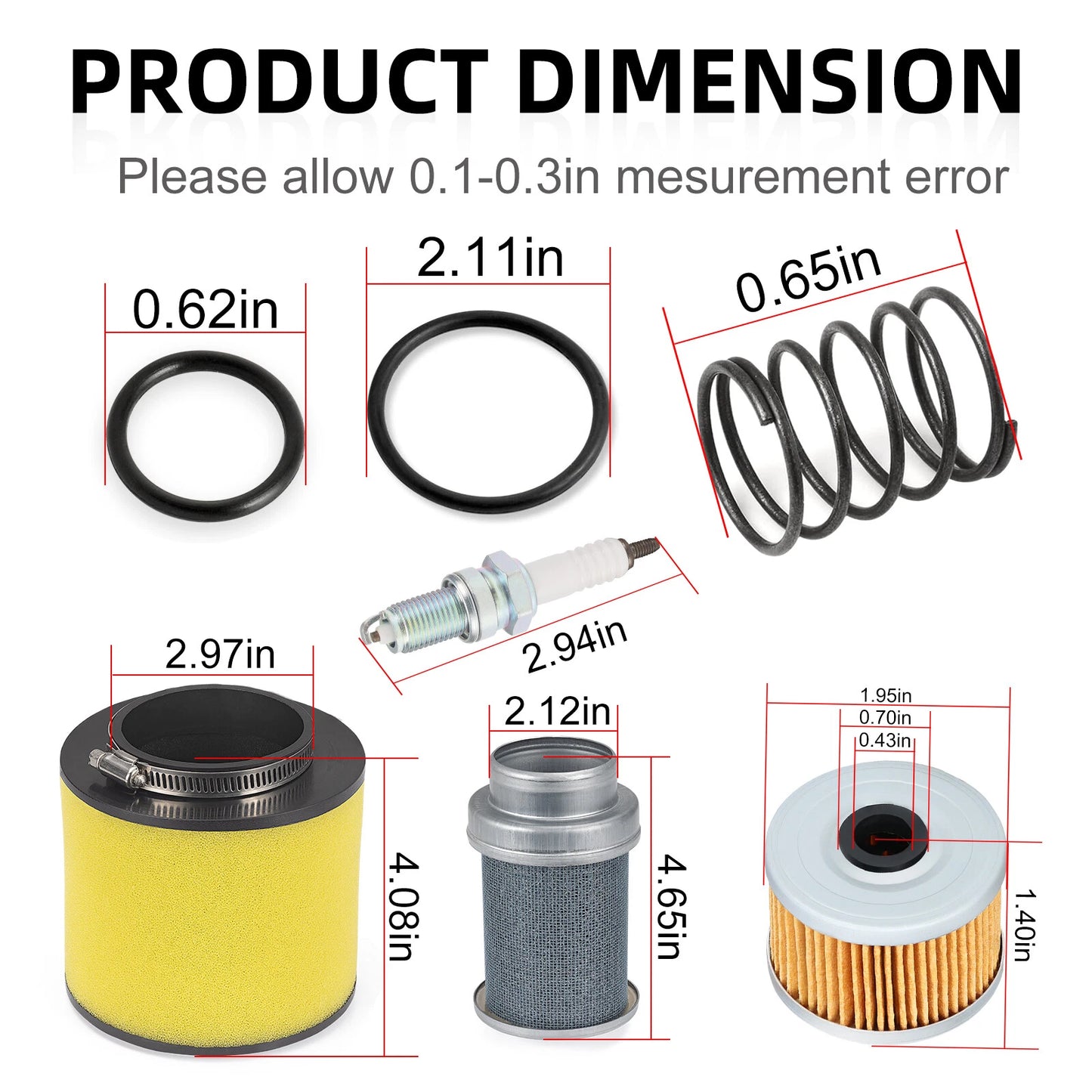 Air Oil Filter Cleaner for Honda Fourtrax 300 TRX300 FW 2x4/4x4 1988-2000