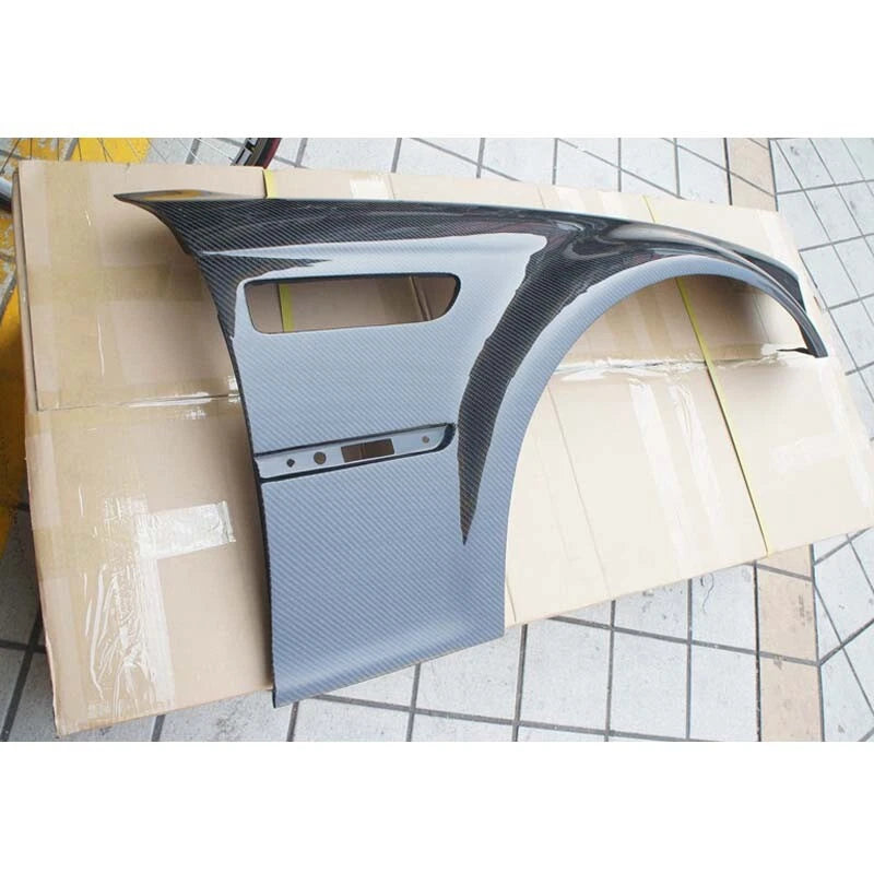 Real Carbon Fiber Front Side Vent Fender Panel Cover for BMW M3 E46 2001-2006