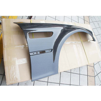 Real Carbon Fiber Front Side Vent Fender Panel Cover for BMW M3 E46 2001-2006