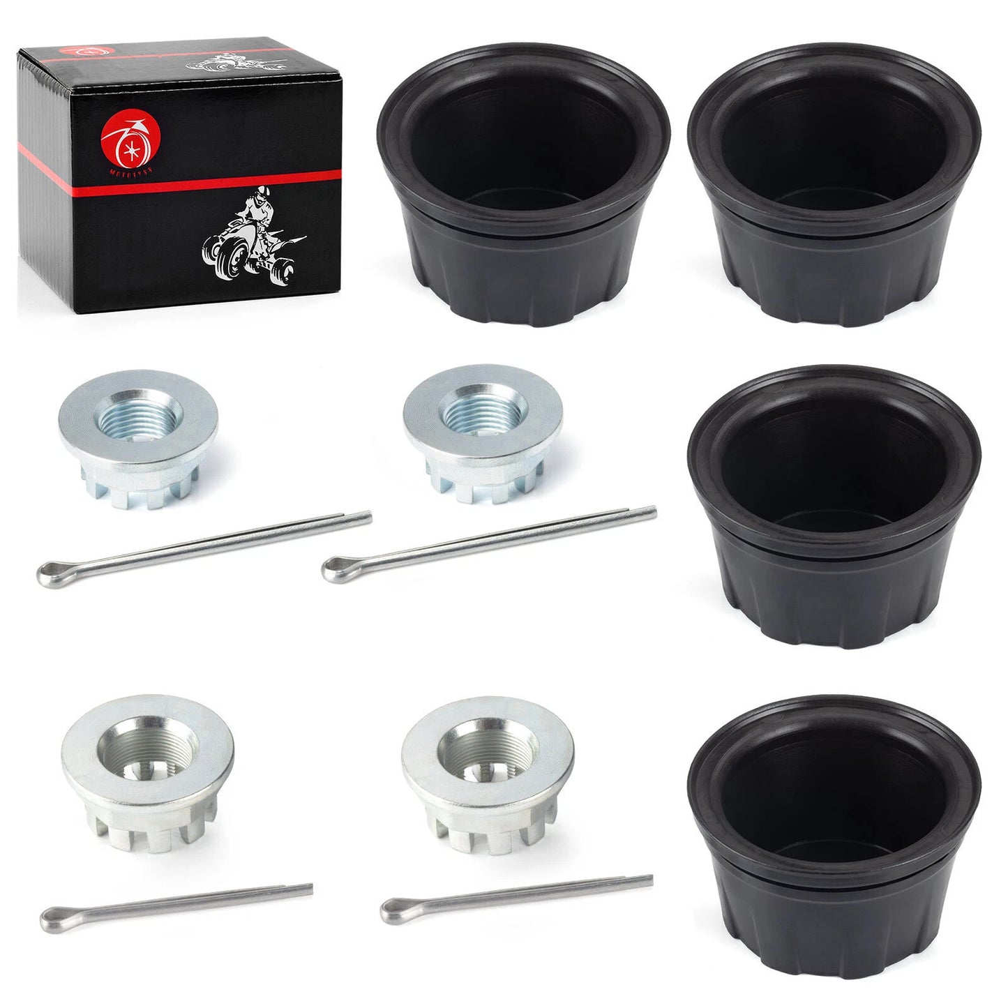 Axle Nut Pin & Wheel Center Cap for Honda Foreman 400/450/500