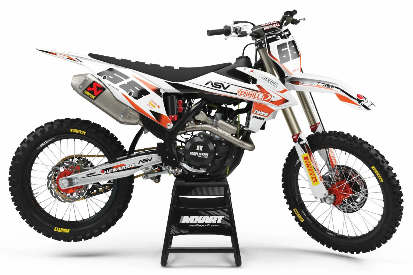 Custom Graphics Kit STORM Stickers for KTM SX125 150 250 (2019-2020)