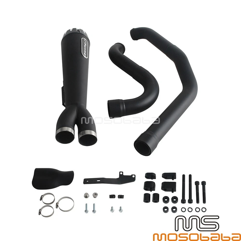2-into-1 Exhaust System w/ End Cap for Harley Touring CVO Street Glide (2017-2023)