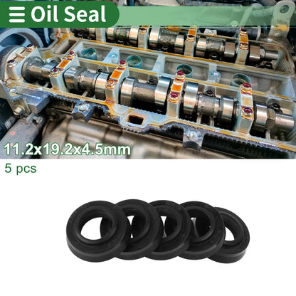 Oil Seal 11.2x19.2x4.5mm 5 Pcs NBR Rubber Seal Ring for Make Model