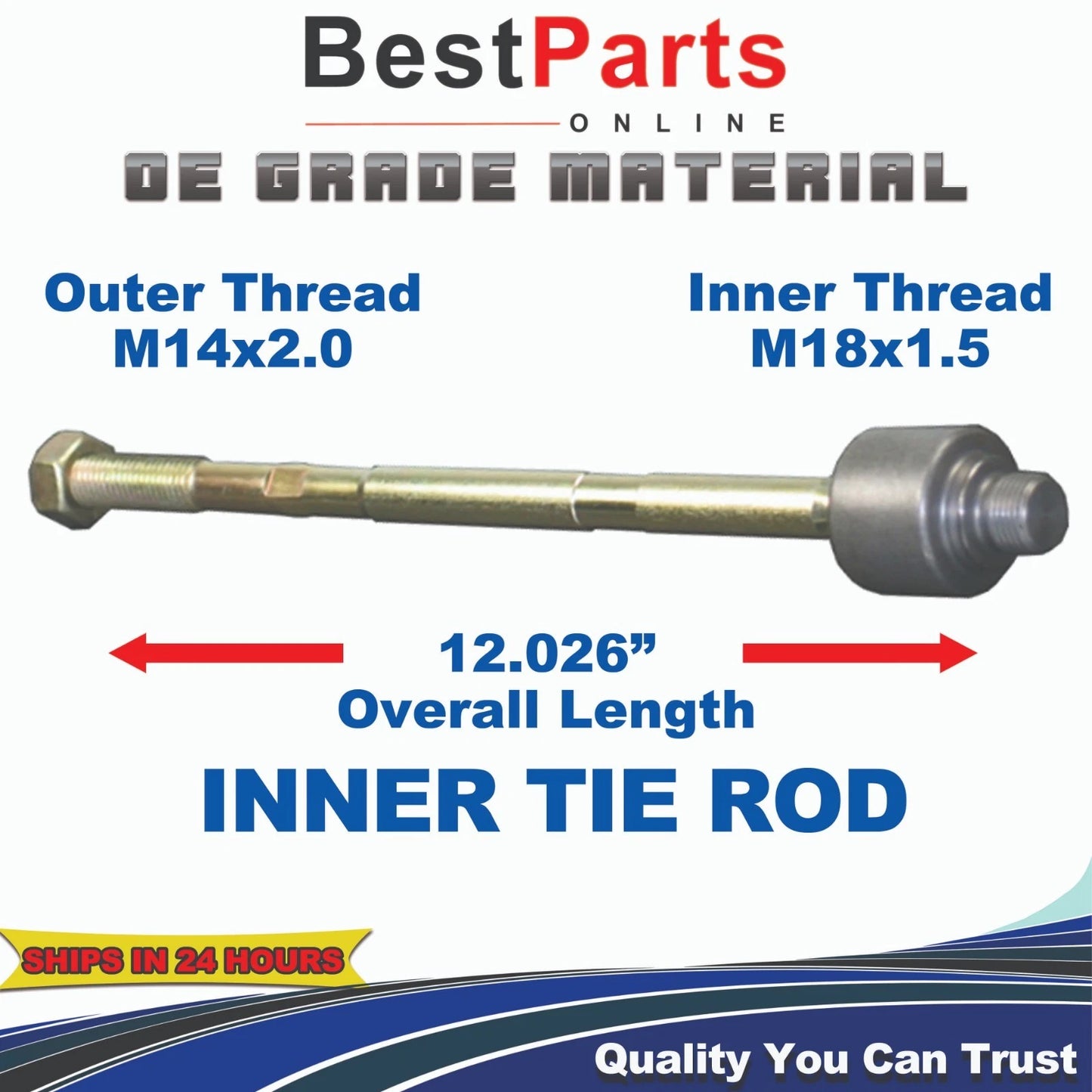 Inner Tie Rod End for Volvo 740/760 (1983–1988)