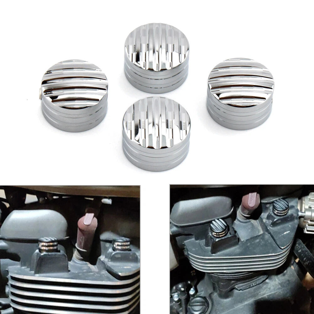 CNC Billet Head Bolt Cover Cap for Triumph T120 Thruxton Scrambler (2016-2023)