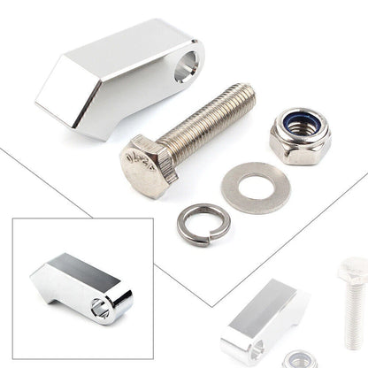 Chrome Headlight Mounting Block Bracket for Harley Custom Headlight