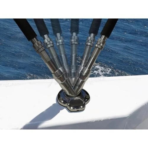 Rod Holder Rotating 15° Bluewater Series for Exploding Fish 316G S/S Flush Mount