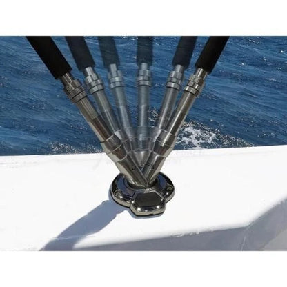 Rod Holder Rotating 15° Bluewater Series for Exploding Fish 316G S/S Flush Mount