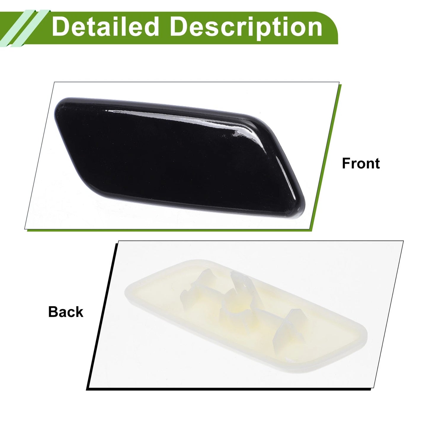 Front Right Washer Nozzle Cover for Toyota Prado (2012-2015) Black