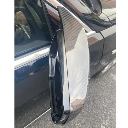 Horn Carbon Fiber Add-on Side Mirror Shell Cover For Cadillac CT5 CT6 2014-2018