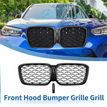 Front Upper Bumper Grille Half Chrome for BMW X3 (2020 - 2023)