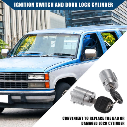 Ignition Switch Lock Cylinder Front Door Lock for Chevrolet / GMC Yukon