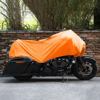 L Motorcycle Cover Outdoor Waterproof Rain Dust Protector Orange
