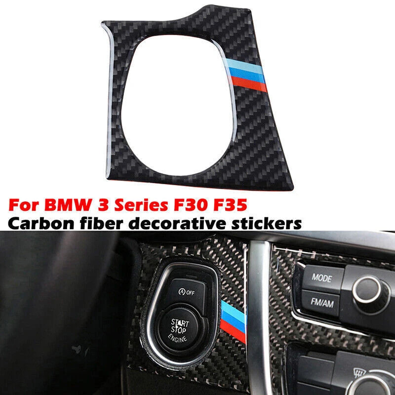 Real Carbon Fiber Interior Trim Decor Cover Sticker for BMW 3 4 Series (2012-2020)
