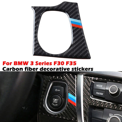 Real Carbon Fiber Interior Trim Decor Cover Sticker for BMW 3 4 Series (2012-2020)