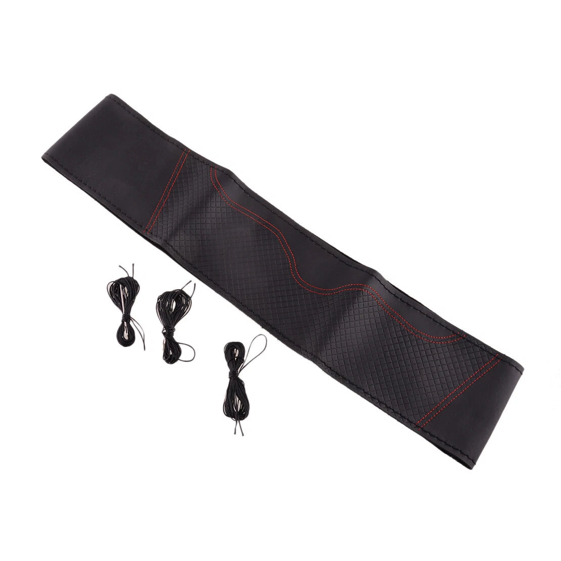 Black Steering Wheel Cover 38CM for Universal Cars