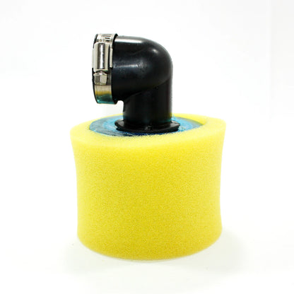 35mm Yellow 90�� Angled Air Filter Pod for PIT QUAD DIRT BIKE ATV