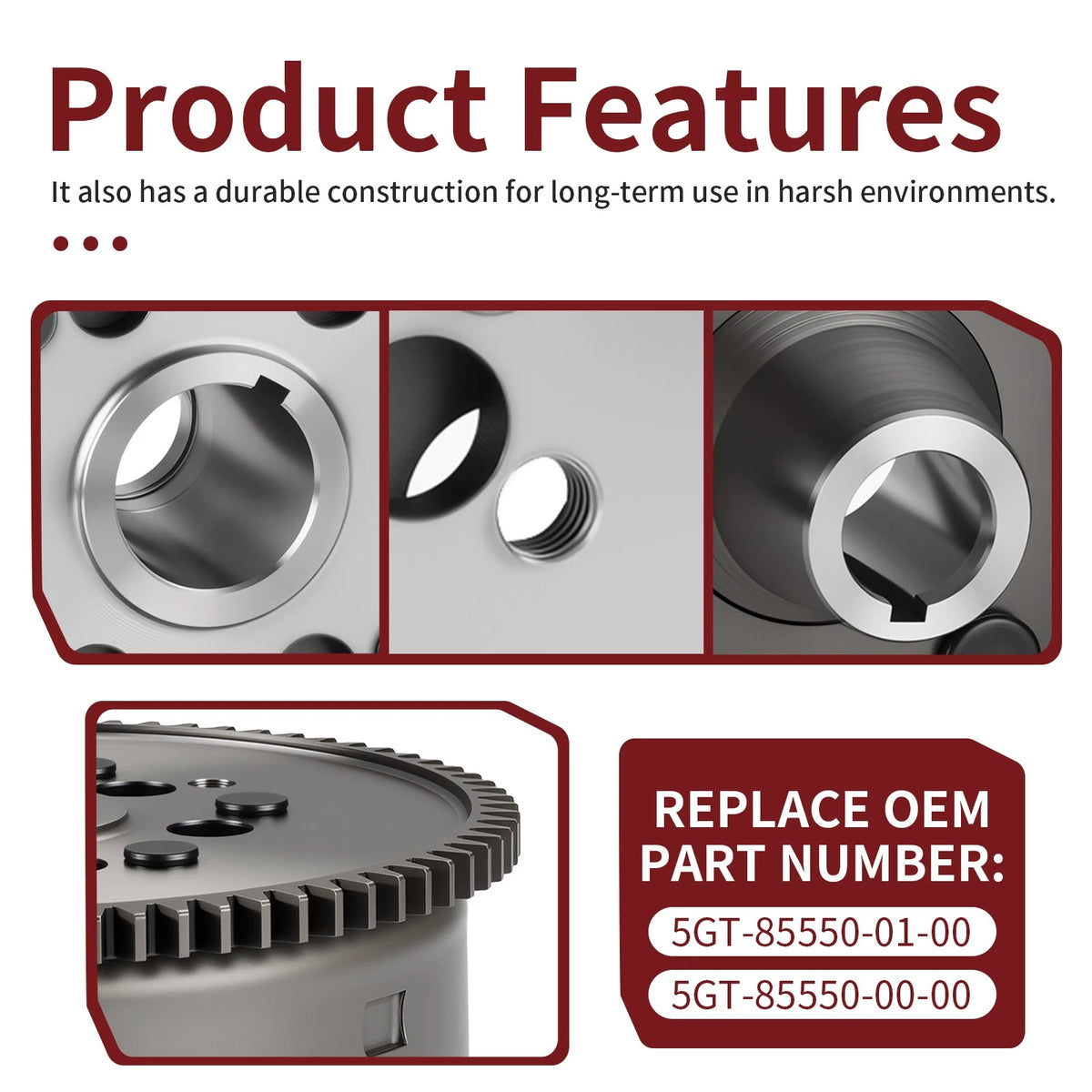 Flywheel Rotor Magneto Starter Ring Gear for Yamaha Grizzly 600 (1998–2001)