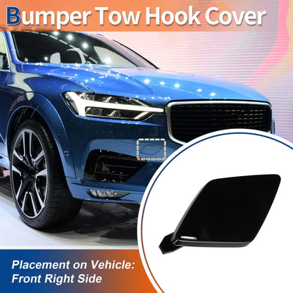 Front Side Tow Hook Cover for Volvo XC60 (2018-2021) Black