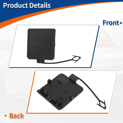 Bumper Tow Hook Cap for BMW X1 E84 2009-2012 (2 x Unpainted Covers)