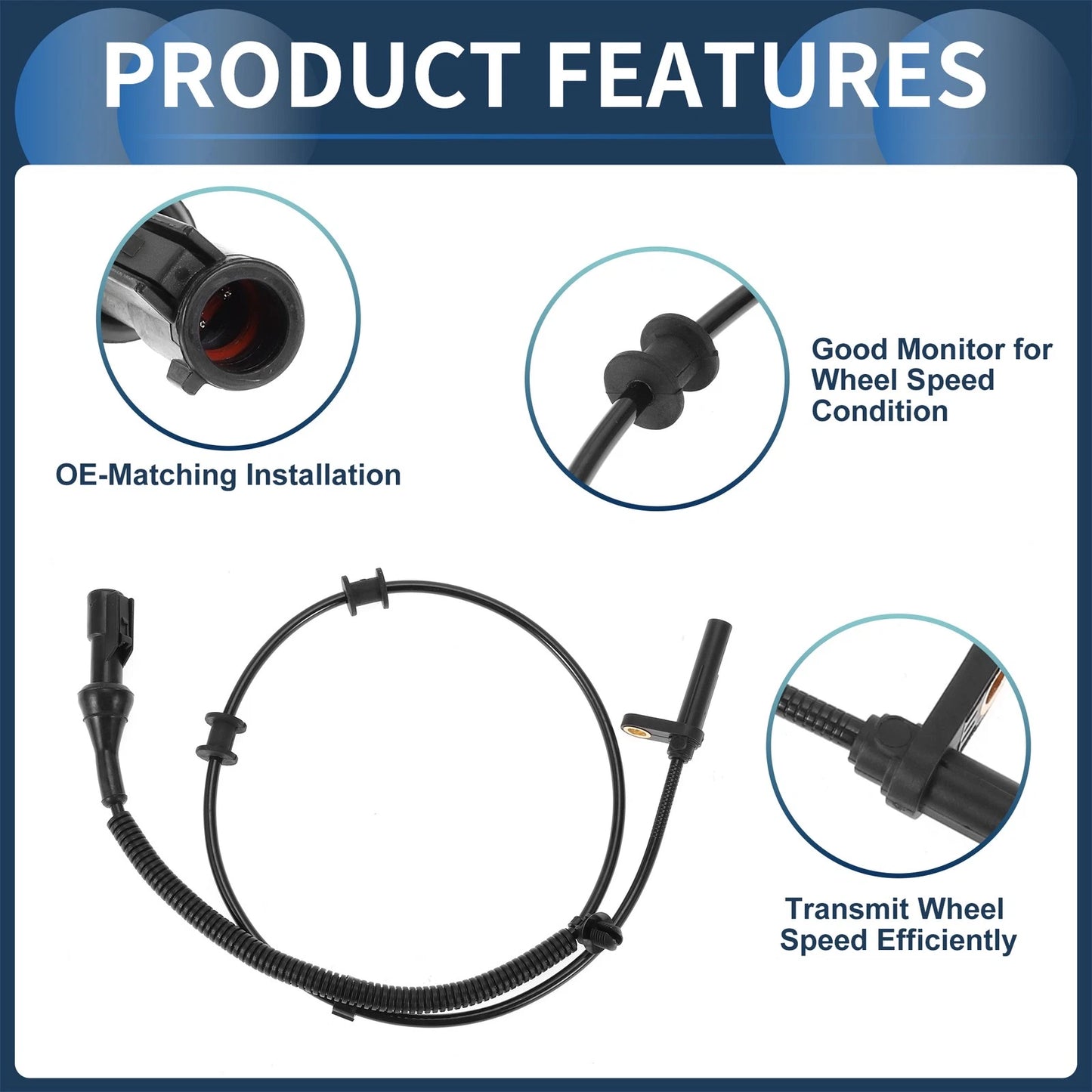 ABS Wheel Speed Sensor for Ford F-150 2004-2008 (2 x Front)