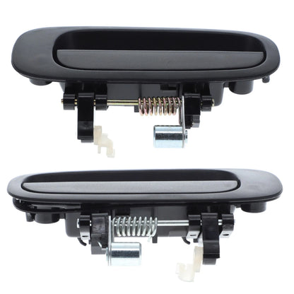 Outer Door Handle Set of 4 for Toyota Corolla (1997-2002) Black Front Rear