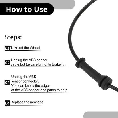 ABS Wheel Speed Sensor Front Left/Right for Ford Focus (2008-2011)