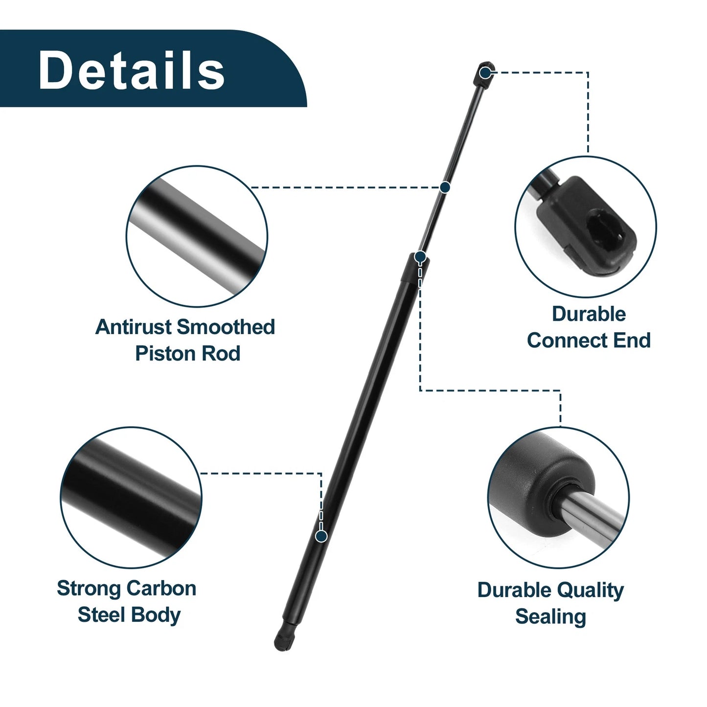 Rear Hatch Lift Supports for Ford Explorer (2011-2019) - 2 x Struts