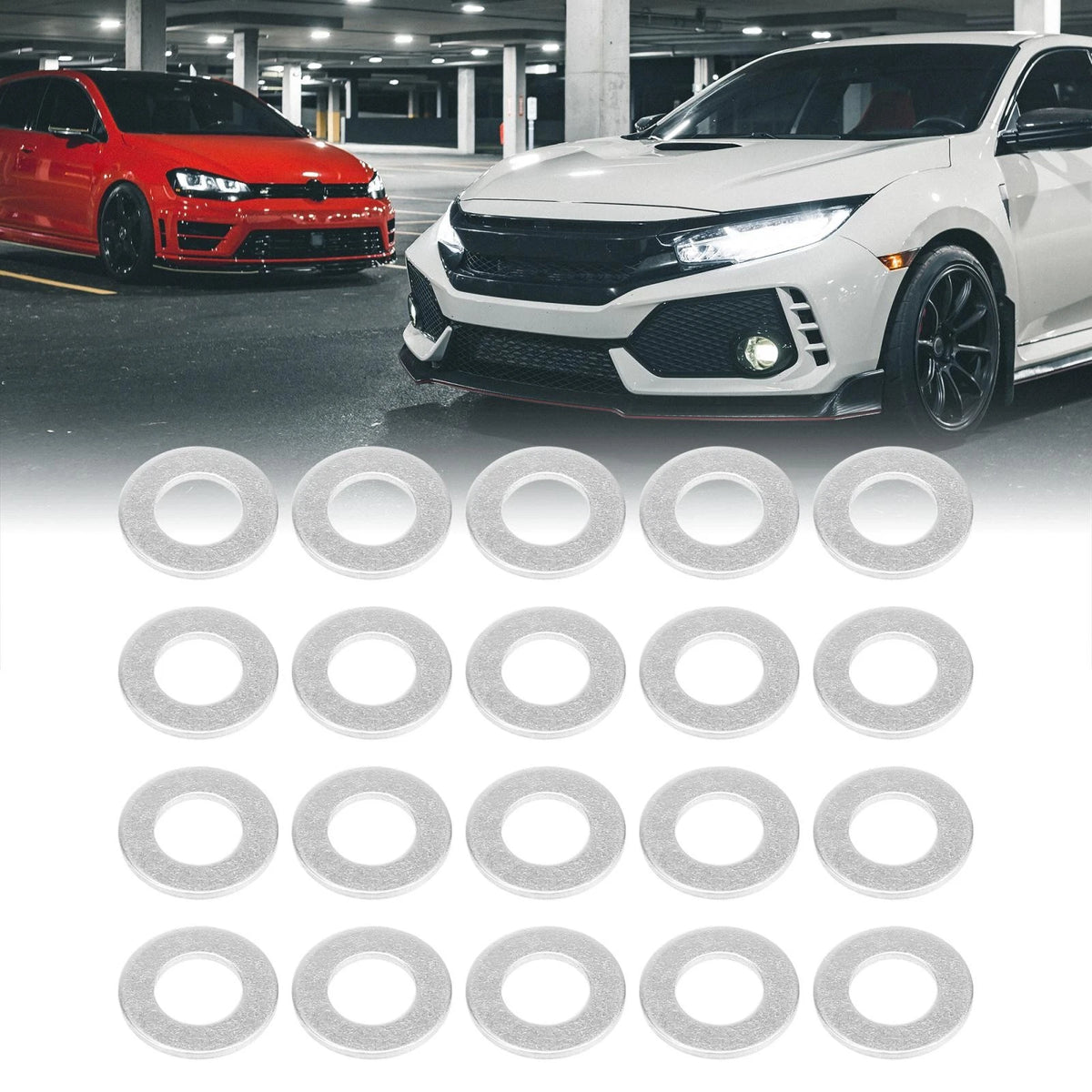 50pcs M12 Oil Drain Plug Gaskets for Toyota Lexus Scion