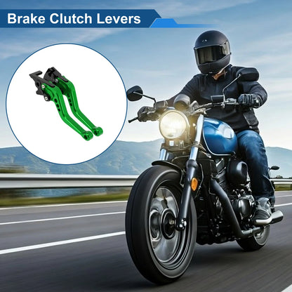 6 x Adjustable Brake Clutch Levers for Kawasaki NINJA 400R (2011–2011)