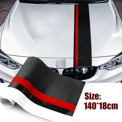 Front Hood Decal Wrap Sticker Carbon Fiber Style for Honda Civic (2016–2020)