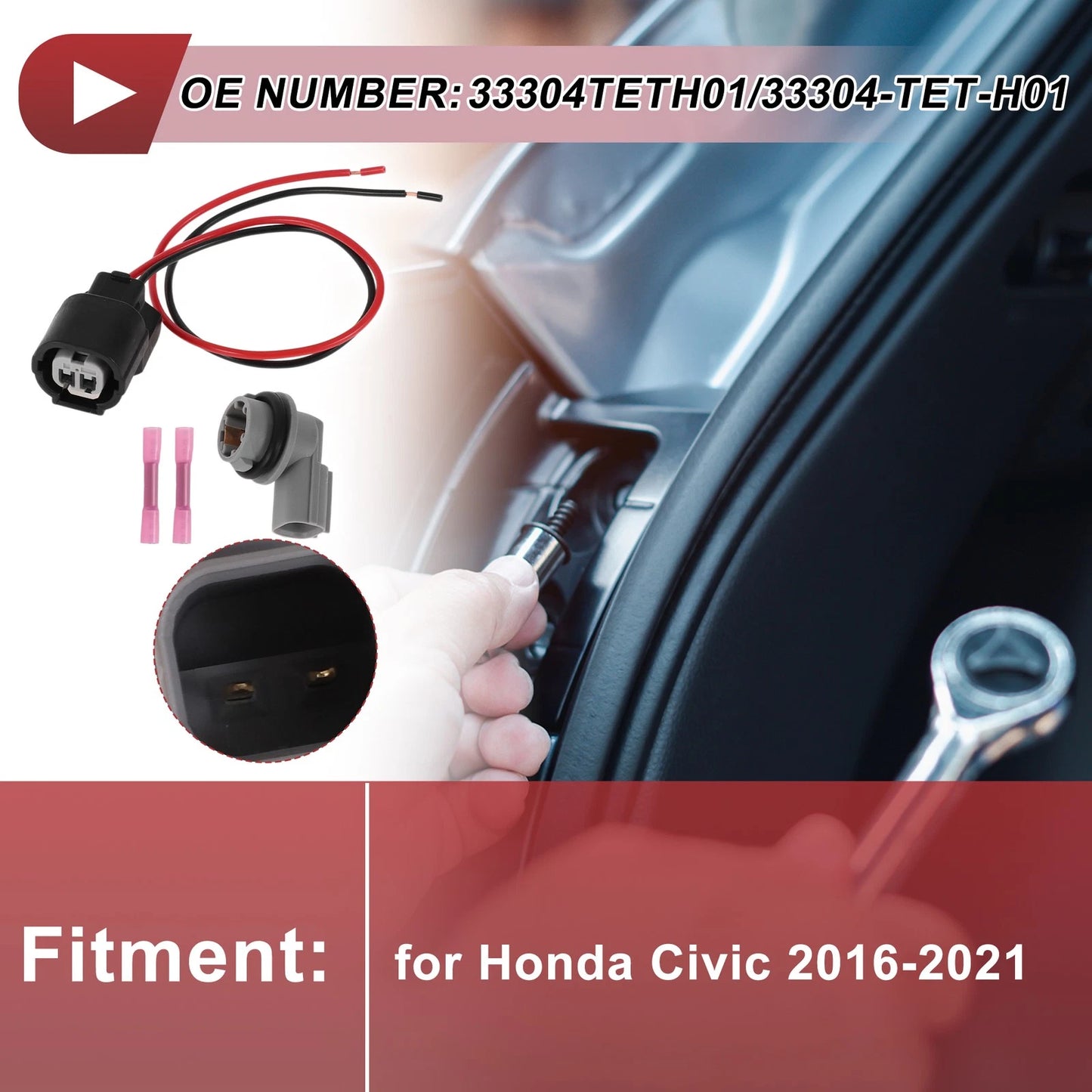 Side Marker Light Socket Wiring Harness for Honda Civic (2016-2021)