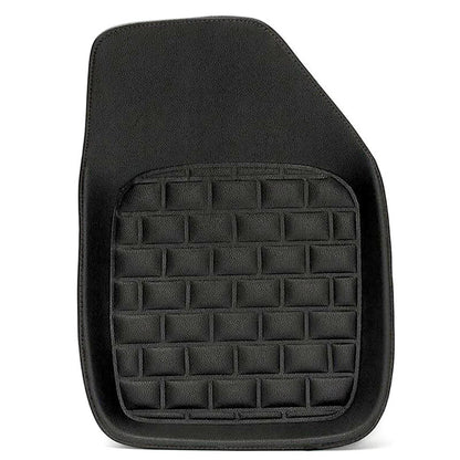 5 x Black PU Leather All Weather Car Floor Mats for Front & Rear