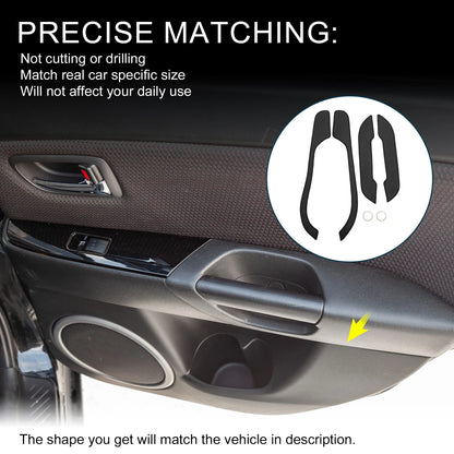 Leather Anti Kick Pad Sticker for BMW Z4 (2017-2024) Black 1 Set