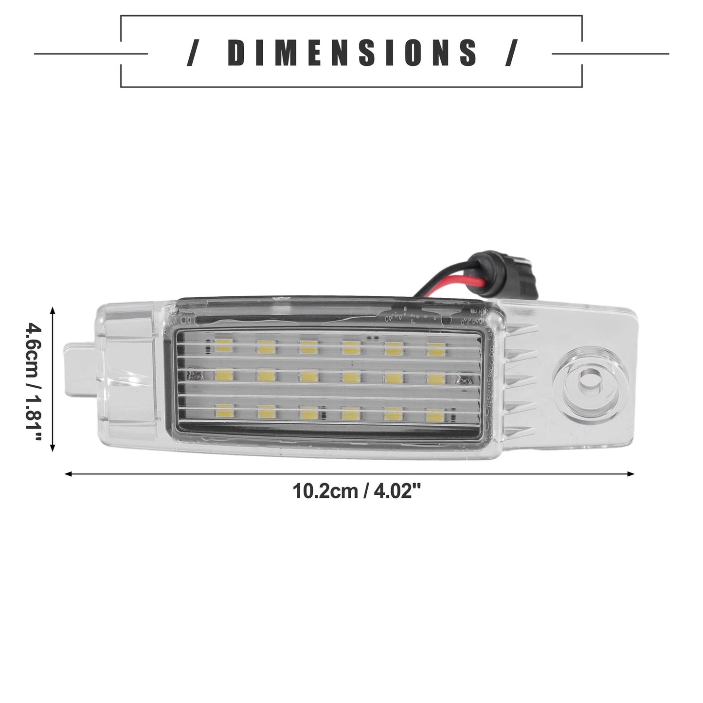 2 x LED License Plate Lights for Toyota Highlander (2008-2013)