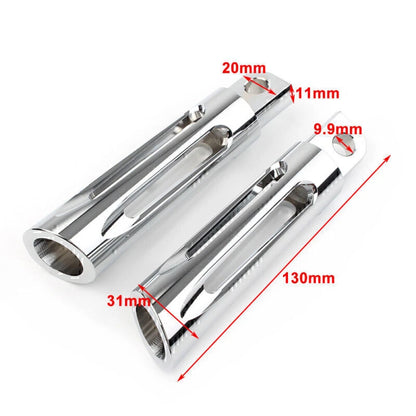 CNC Chrome Foot Pegs for Harley Touring Sportster Dyna Softail