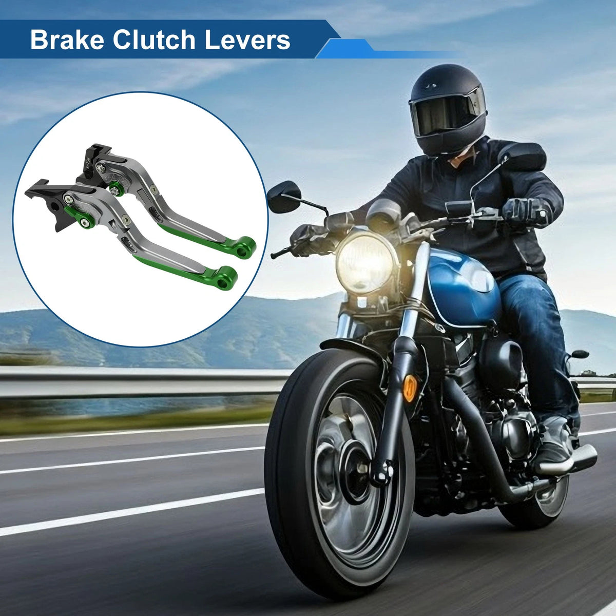 2 x Short & Long Brake Clutch Levers for Kawasaki Vulcan S (2015–2023)