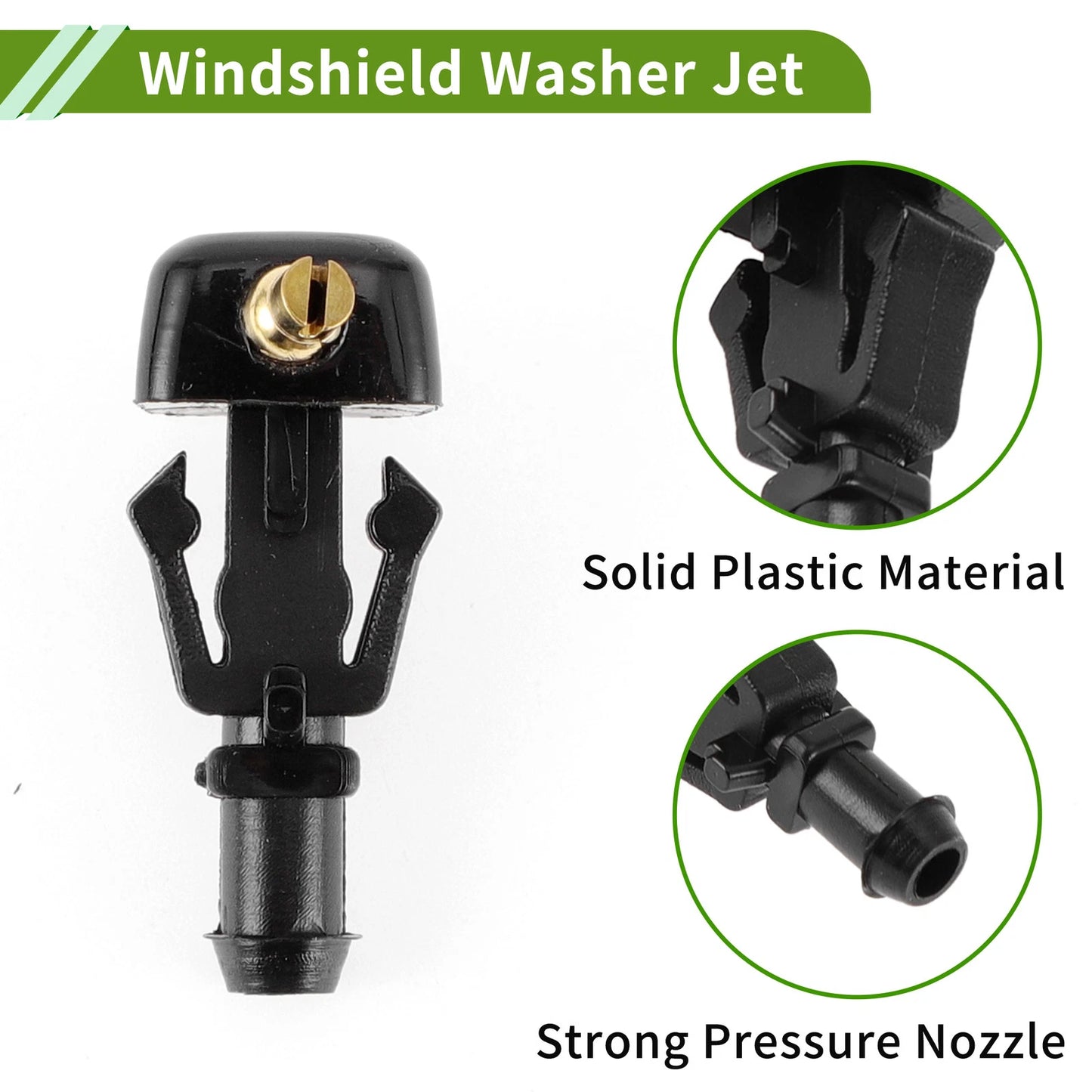 Windshield Washer Nozzle & Hose Connector for Ford (2003-2008)