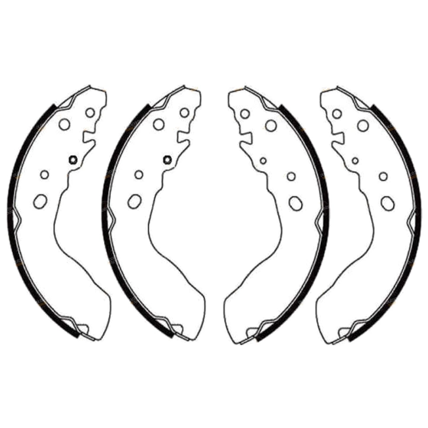 Rear Brake Shoes Set for Vitara SE416 LWB 4-door 4x4 1.6L EFI (1994-1998)
