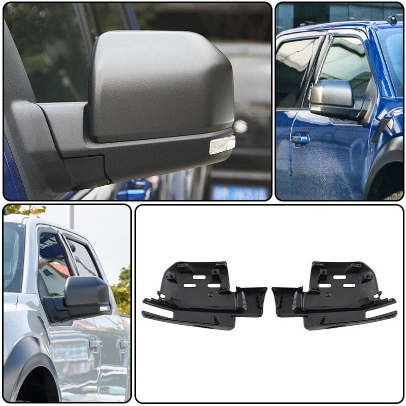 Side Mirror Housing Bottom Frame Pair for Ford F150 Pickup (2015-2020)