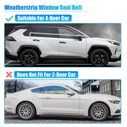 4pcs Weatherstrip Window Trim Seal for Honda CR-V (2007-2011)