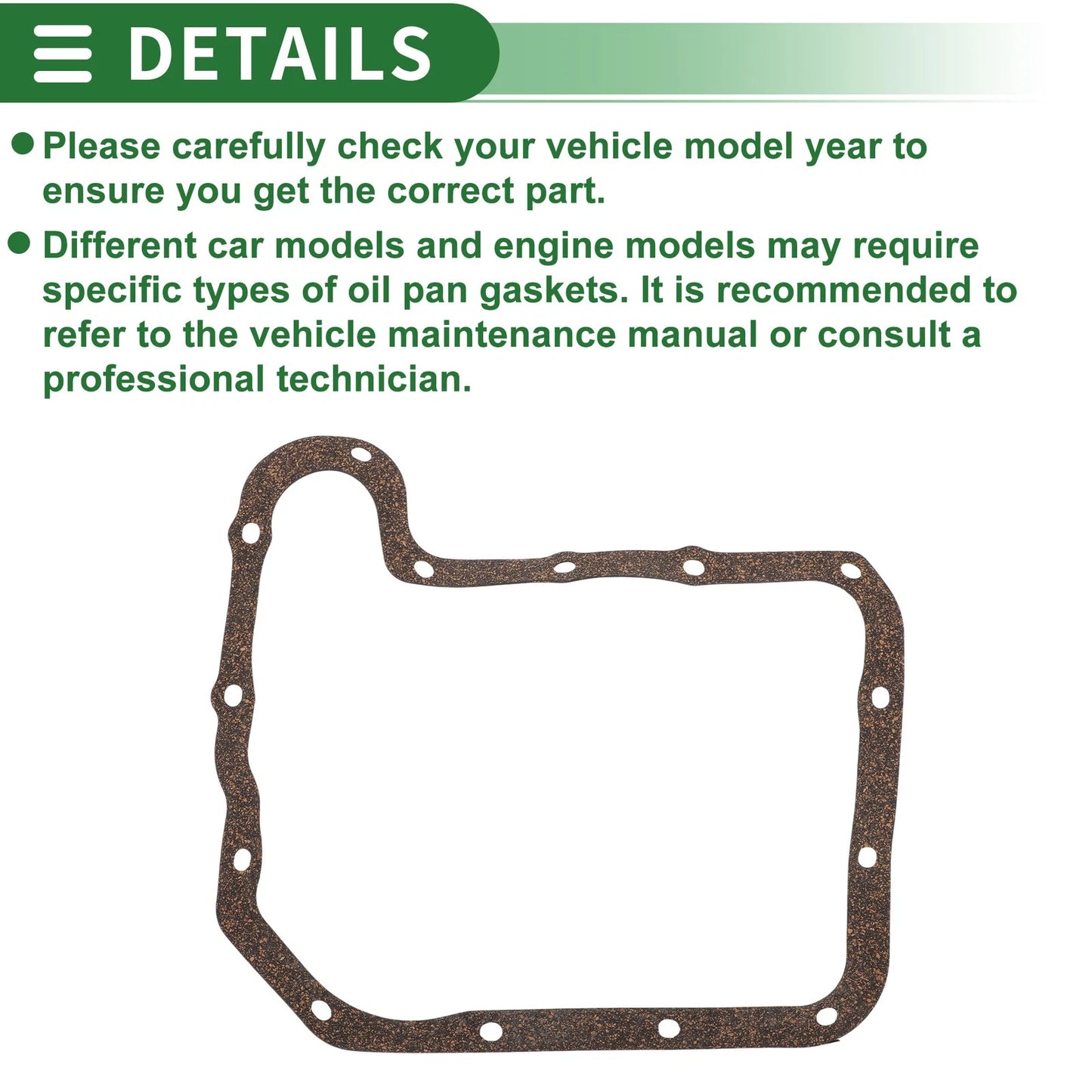 Oil Pan Gasket for Ford Cougar, Maverick (1998-2001)