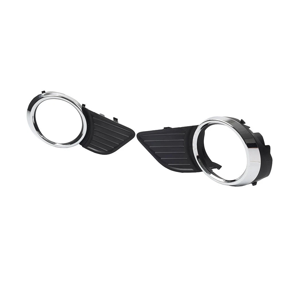 Front Fog Light Bezel Cover  Black/Chrome for Toyota Sienna (2011-2017)