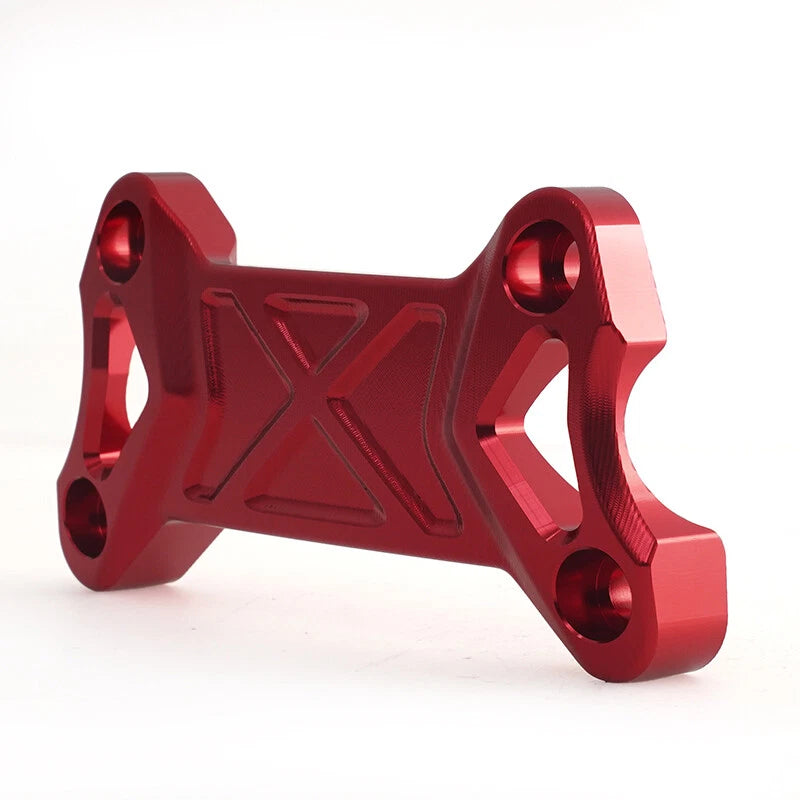 Red Aluminum Handlebar Riser Top Clamp Cover for Ducati DesertX (2022-2024)