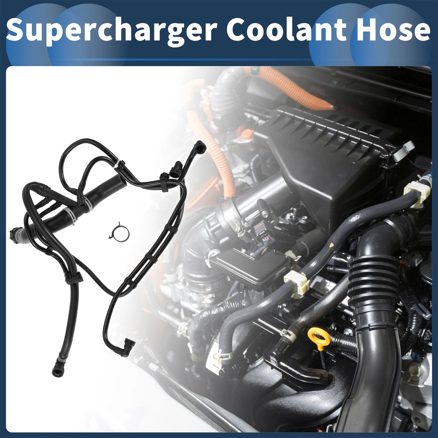 Supercharger Coolant Hose for Land Rover LR4 HSE Sport 3.0L (14-16)