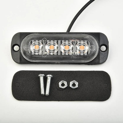 12W 12-24V 4LED Work Light Bar for SUV/Truck/Boat/Fog Off Road