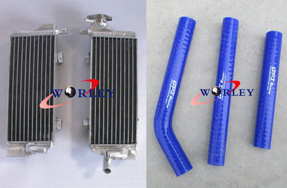 Aluminum Radiator & Orange Hose for KTM 125/200/250/300 SX/EXC/MXC (2008-2013)